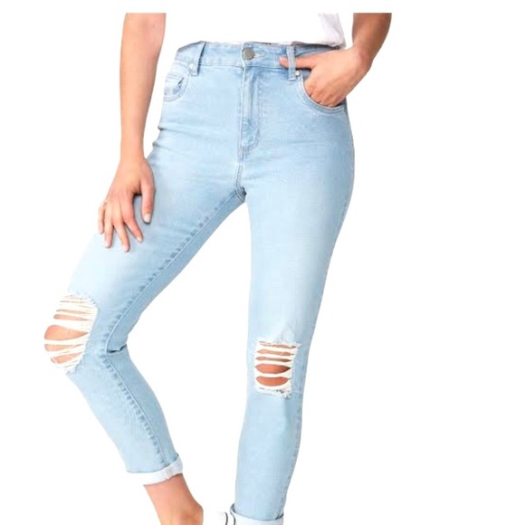Cotton On Denim - Cotton On Jeans Sz 8 High Rise Stretch Skinny Leg
